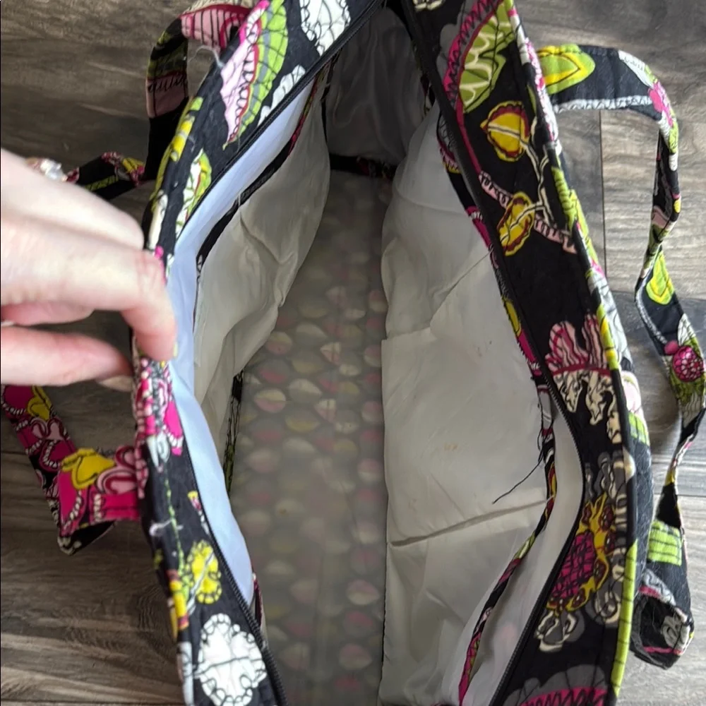 Vera Bradley Black and Pink Baby Bag with Floral Design - Picture 7 of 7